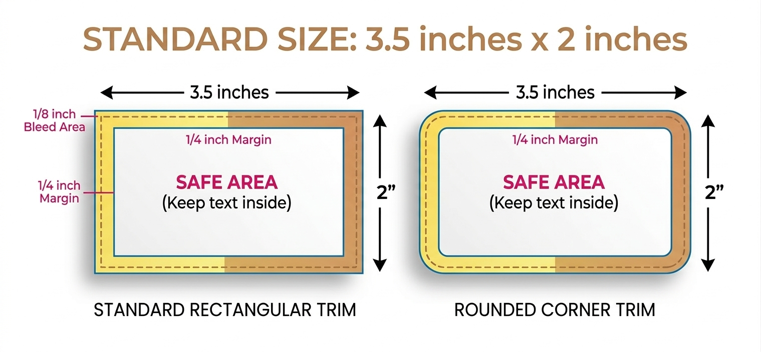 Visiting Cards_Size Chart